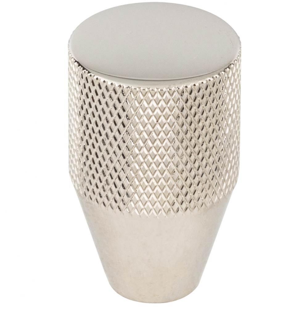 Beliza Conical Knurled Knob 13/16 Inch Polished Nickel