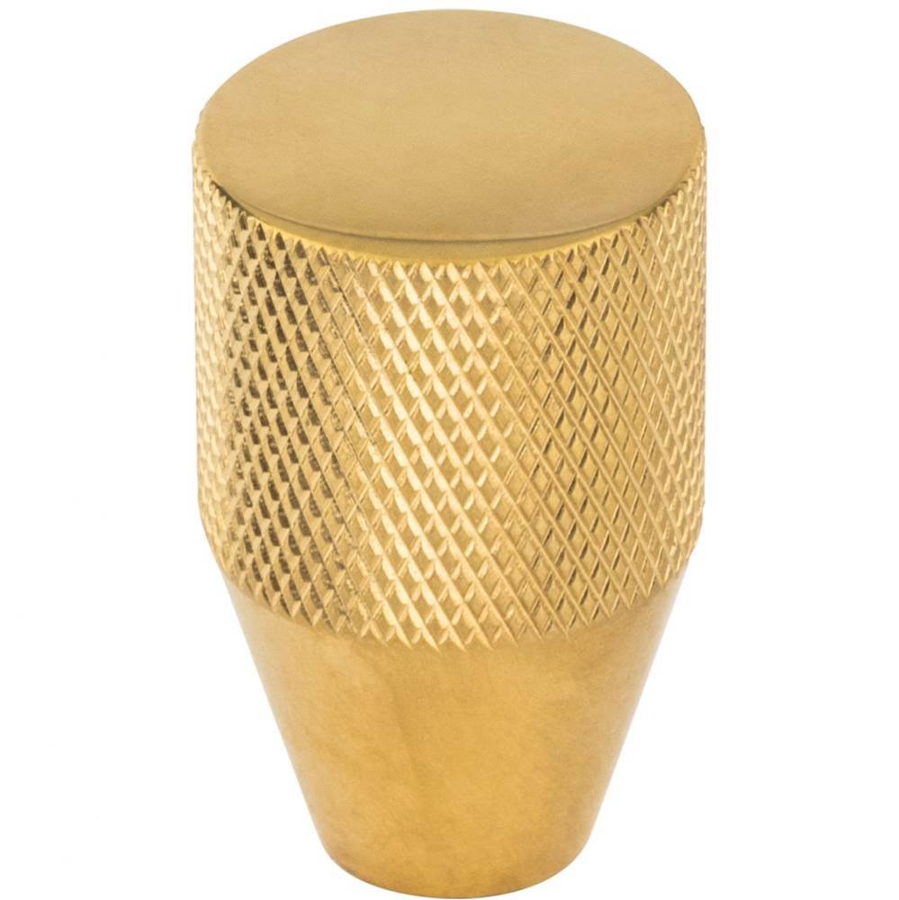 Beliza Cylinder Knurled Knob 13/16'' - Unlacquered Brass