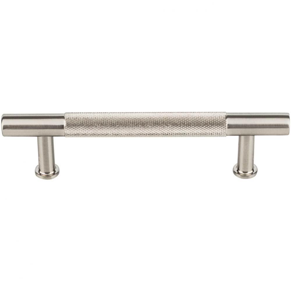Beliza Knurled Bar Pull 3 3/4 Inch (c-c) Brushed Satin Nickel