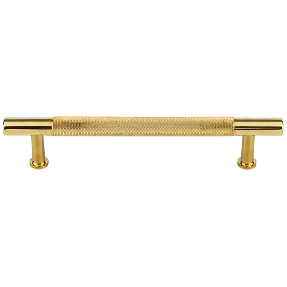 Beliza Knurled Bar Pull 5 1/16'' (c-c) - Unlacquered Brass