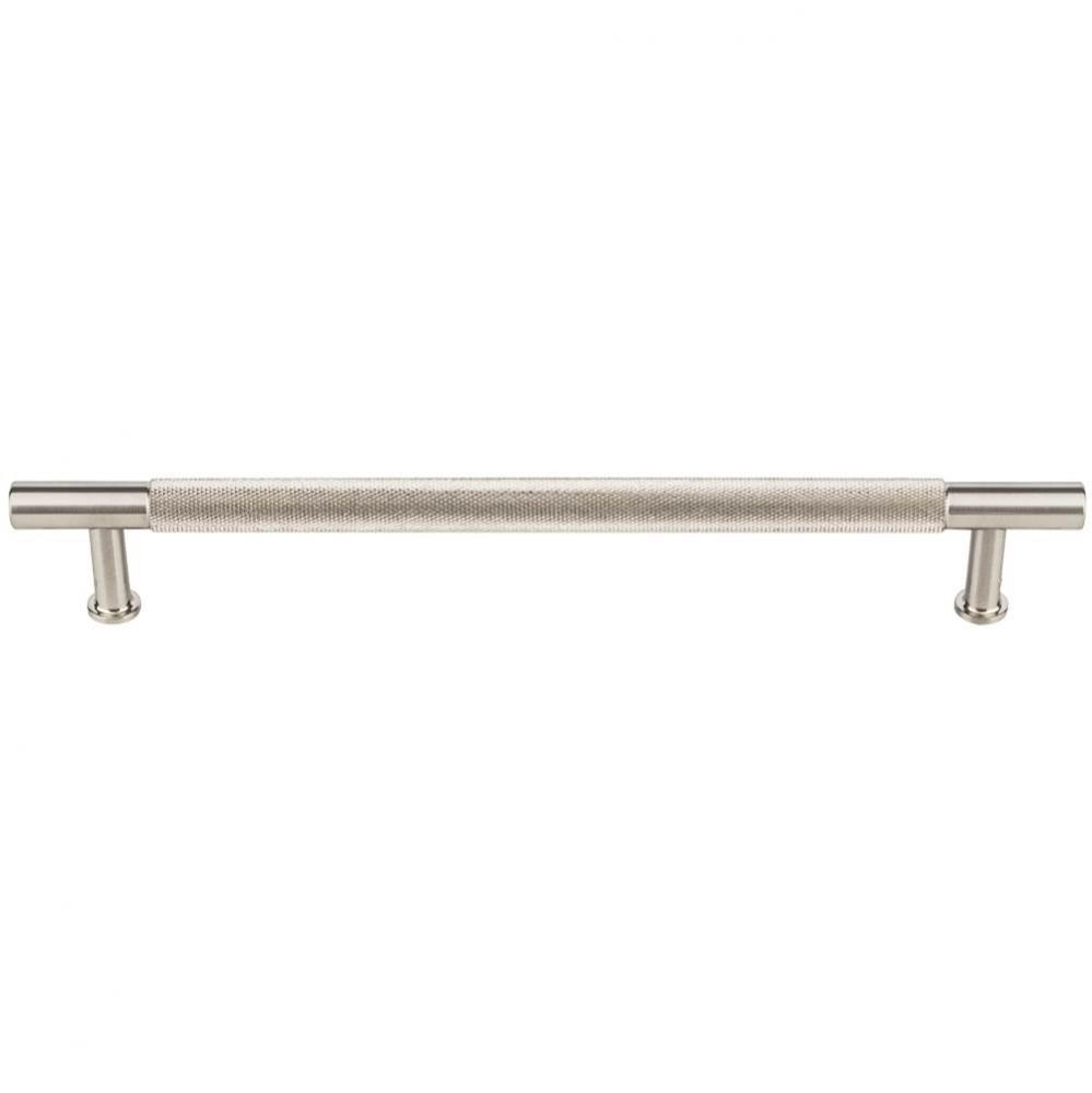 Beliza Knurled Bar Pull 7 9/16 Inch (c-c) Brushed Satin Nickel