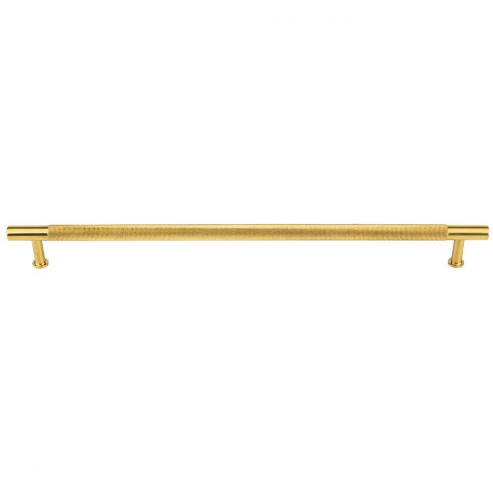 Beliza Knurled Bar Pull 12'' (c-c) - Unlacquered Brass