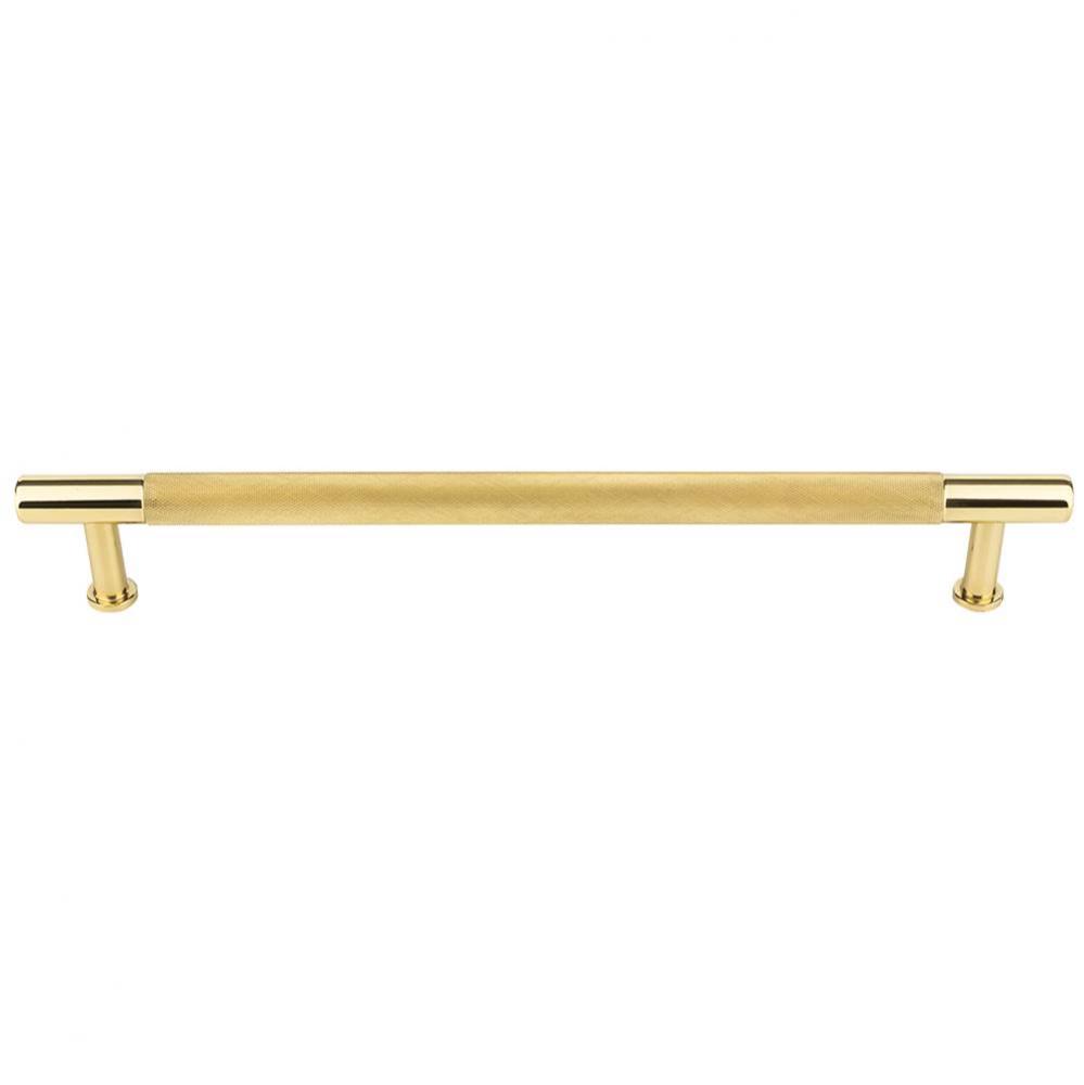 Beliza Knurled Appliance Pull 12 Inch (c-c) Polished Brass