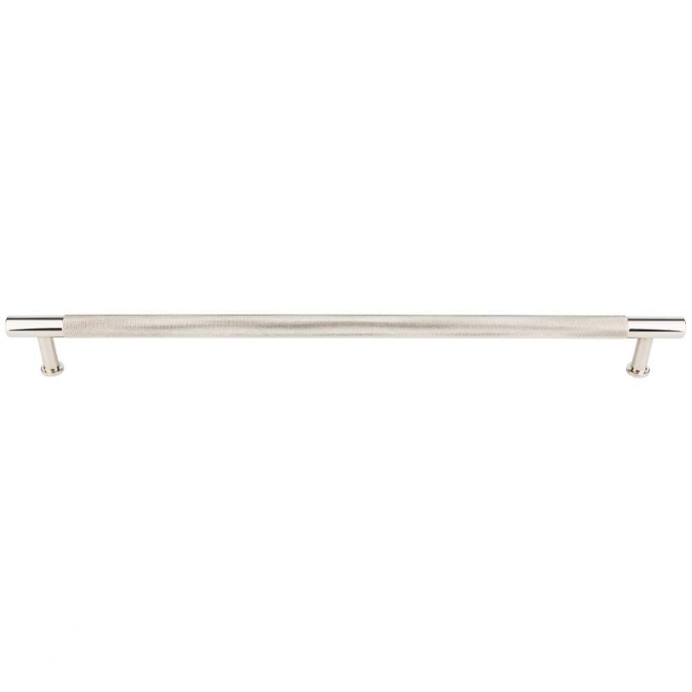 Beliza Knurled Appliance Pull 18'' (c-c) - Polished Nickel