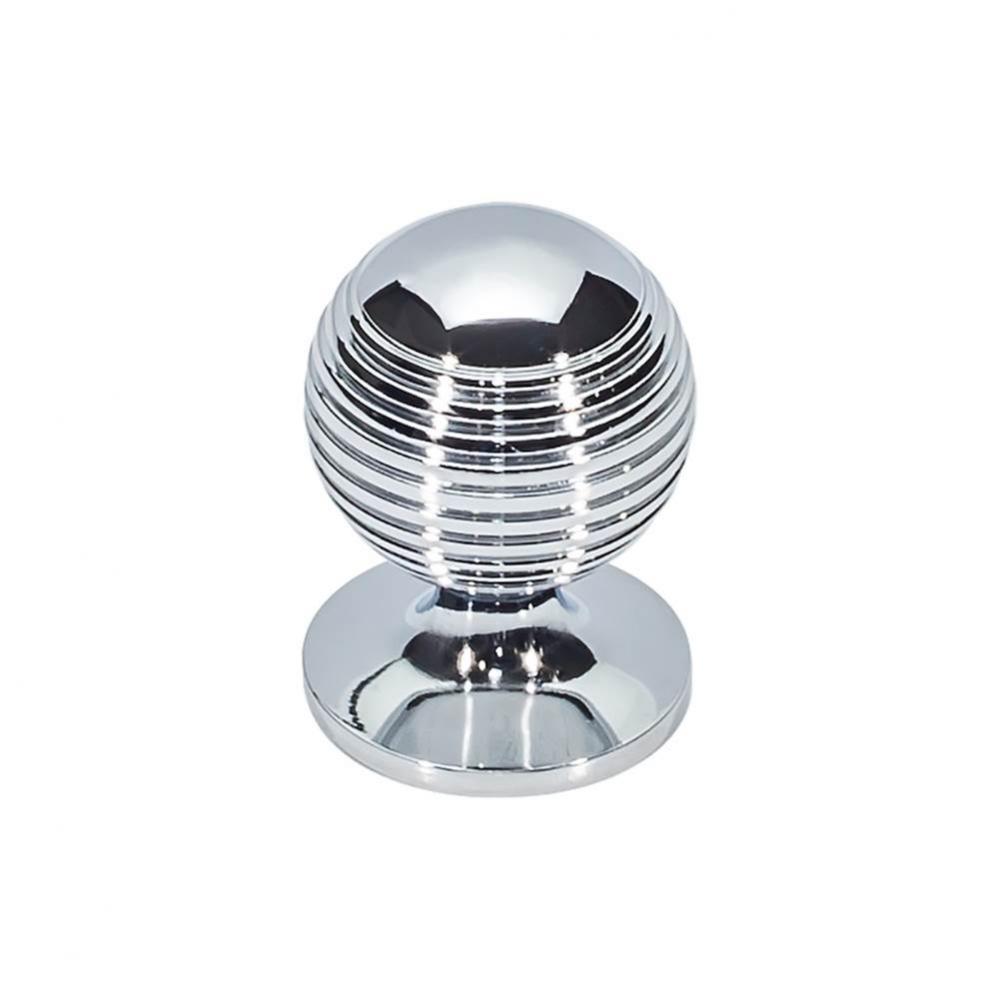 Divina Round Rimmed Knob 1 1/4 Inch Polished Chrome