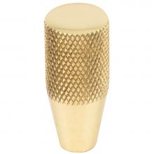 Vesta V7404PB - Beliza Conical Knurled Knob 1/2 Inch Polished Brass