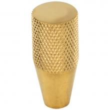 Vesta V7404ULB - Beliza Conical Knurled Knob 1/2 Inch Unlacquered Brass