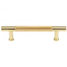 Vesta V7409PB - Beliza Knurled Bar Pull 3 3/4 Inch (c-c) Polished Brass
