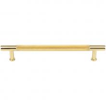 Vesta V7411PB - Beliza Knurled Bar Pull 6 5/16 Inch (c-c) Polished Brass