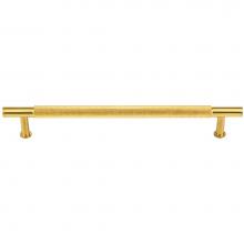 Vesta V7412ULB - Beliza Knurled Bar Pull 7 9/16 Inch Unlacquered Brass