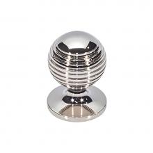 Vesta V7710PN - Divina Round Rimmed Knob 1 Inch Polished Nickel