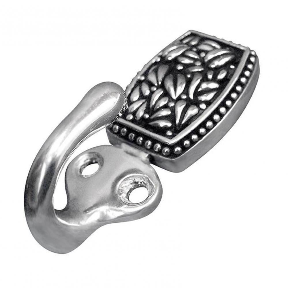 San Michele, Hook, Rectangle, Antique Silver