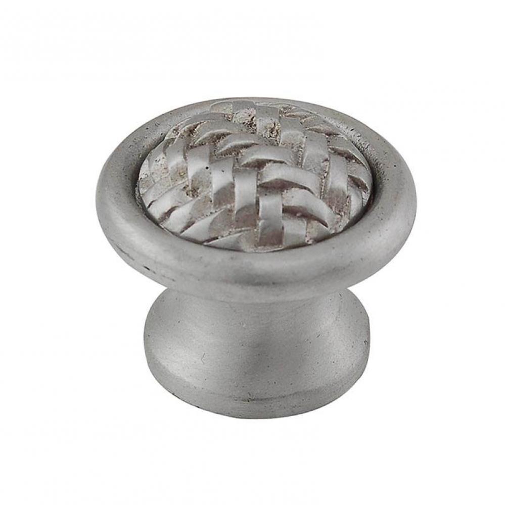 Cestino, Knob, Large, Satin Nickel