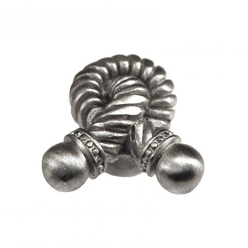 Equestre, Knob, Large, Rope, Satin Nickel