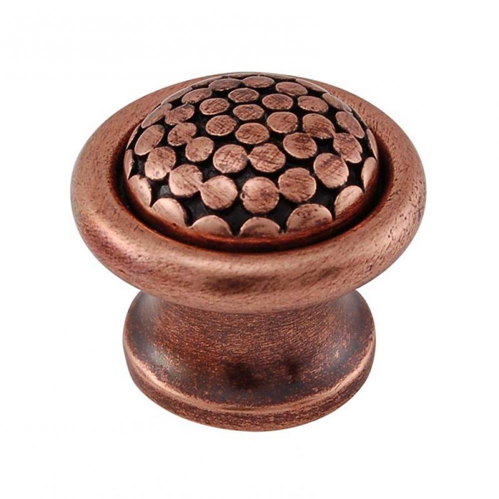 Tiziano, Knob, Large, Antique Copper