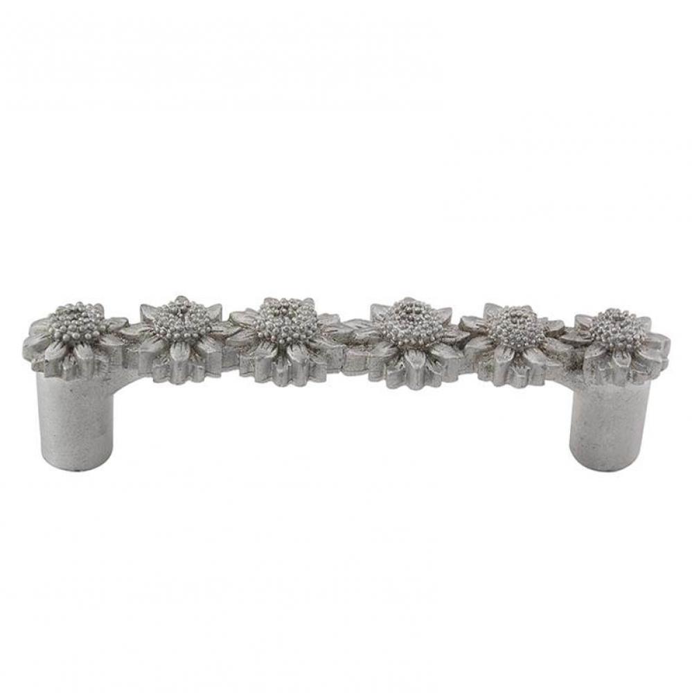 Carlotta, Pull, Daisy, 3 Inch, Satin Nickel