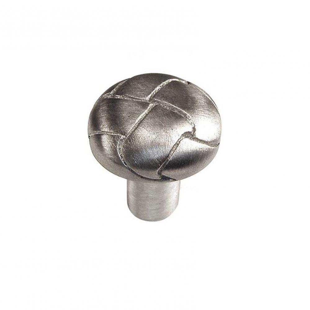 Equestre, Knob, Small, Button, Satin Nickel