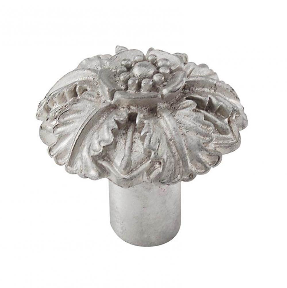 Carlotta, Knob, Large, Passionflower, Satin Nickel