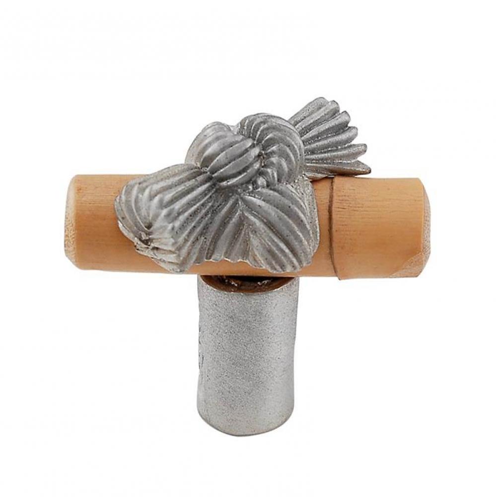 Palmaria, Knob, Small, Bamboo Knot, Satin Nickel