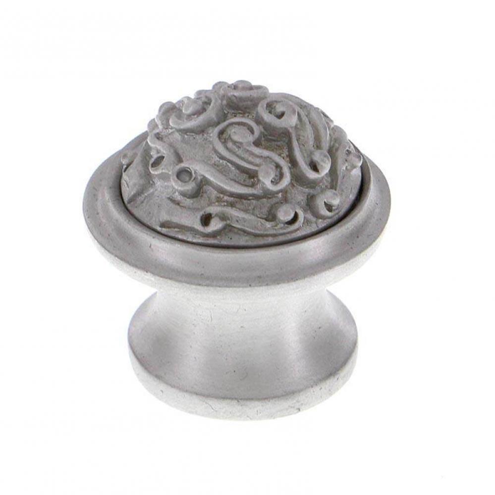 Sforza, Knob, Spirals, Beveled, Satin Nickel