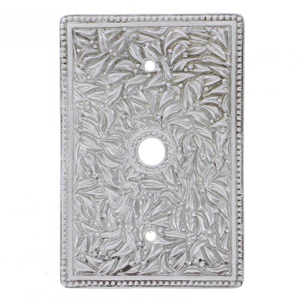 San Michele, Wall Plate, Jumbo, TV/Phone, Satin Nickel