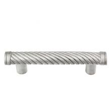 Vicenza Designs K1022-SN - Sanzio, Pull, Wavy Lines, 3 Inch, Satin Nickel