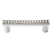 Vicenza Designs K1065-SN - Sanzio, Pull, Lines and Beads, 3 Inch, Satin Nickel