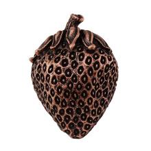 Vicenza Designs K1078-AC - Fiori, Knob, Large, Strawberry, Antique Copper