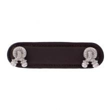 Vicenza Designs K1178-3-SN-BR - Equestre, Pull, Leather, Rope, 3 Inch, Brown, Satin Nickel