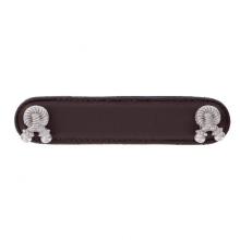 Vicenza Designs K1178-4-SN-BR - Equestre, Pull, Leather, Rope, 4 Inch, Brown, Satin Nickel