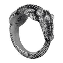 Vicenza Designs N6008-VP - Pollino, Napkin Ring, Alligator, Vintage Pewter
