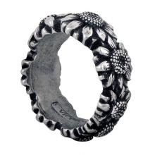 Vicenza Designs N6009-VP - Carlotta, Napkin Ring, Daisy, Vintage Pewter