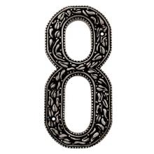 Vicenza Designs NU08-AN - San Michele, Number 8, Antique Nickel