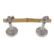 Vicenza Designs TP9008S-SN - Palmaria, Toilet Paper Holder, Bamboo Knot, Spring, Satin Nickel