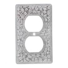Vicenza Designs WP7001-SN - San Michele, Wall Plate, Outlet, Satin Nickel