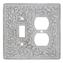 Vicenza Designs WPJ7000-SN - San Michele, Wall Plate, Jumbo, Outlet/Toggle, Satin Nickel