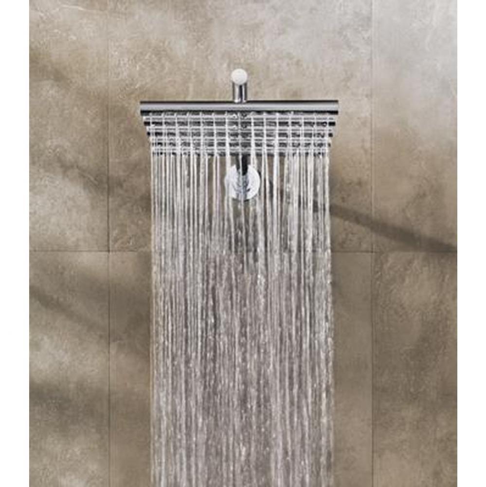 050-100  3/4'' Rainfall Showerhead with Arm and Rosette-wall-mount- 17-3/8''