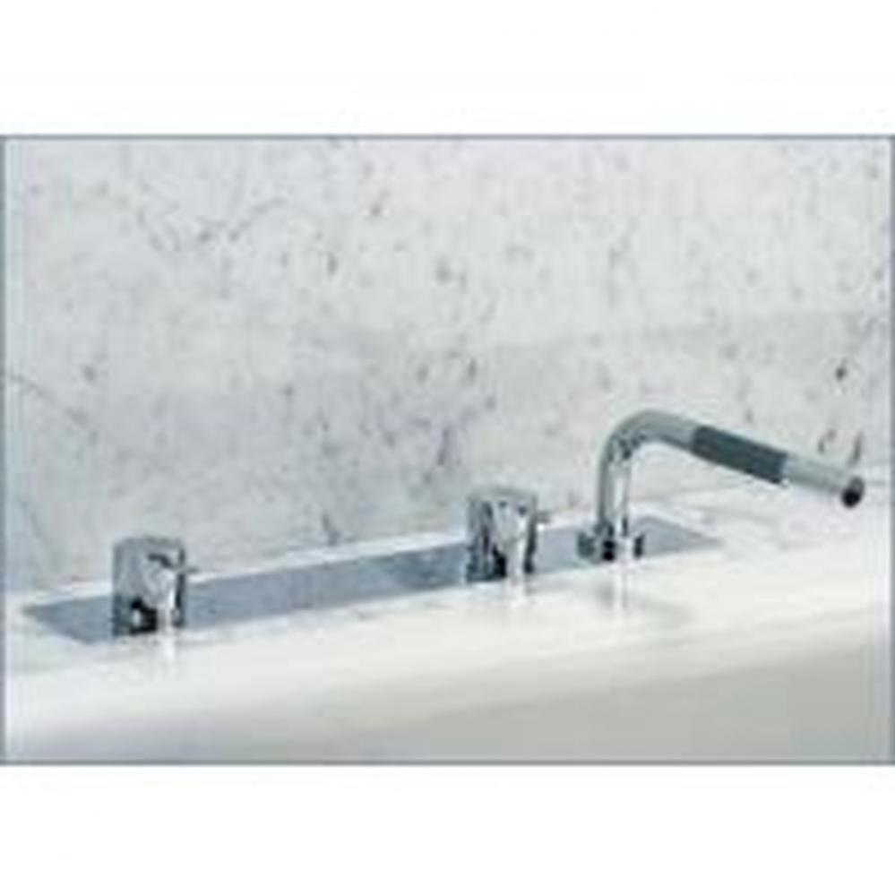 Pre-Assembled One-Handle Tub Mixer for Use with Remote Wall or Deck-Mounted