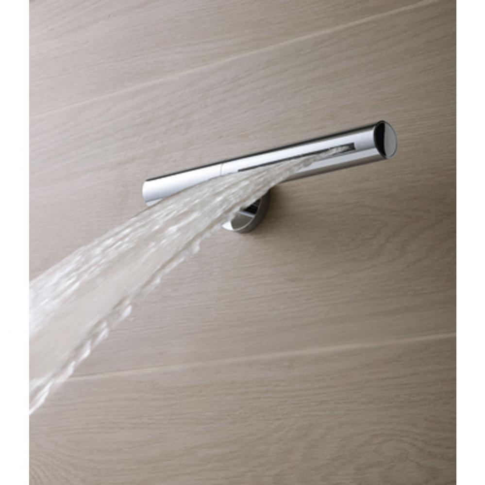 080W  Waterfall Shower Head and Arm with Flange- 10-5/8''