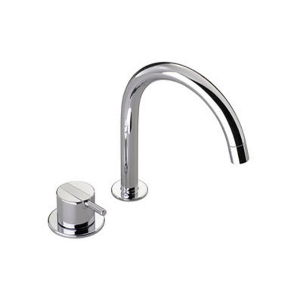 590G Two-Hole  Mixer, 9'' Spout and Rosette Trim (For Vertical Installation) (2.2