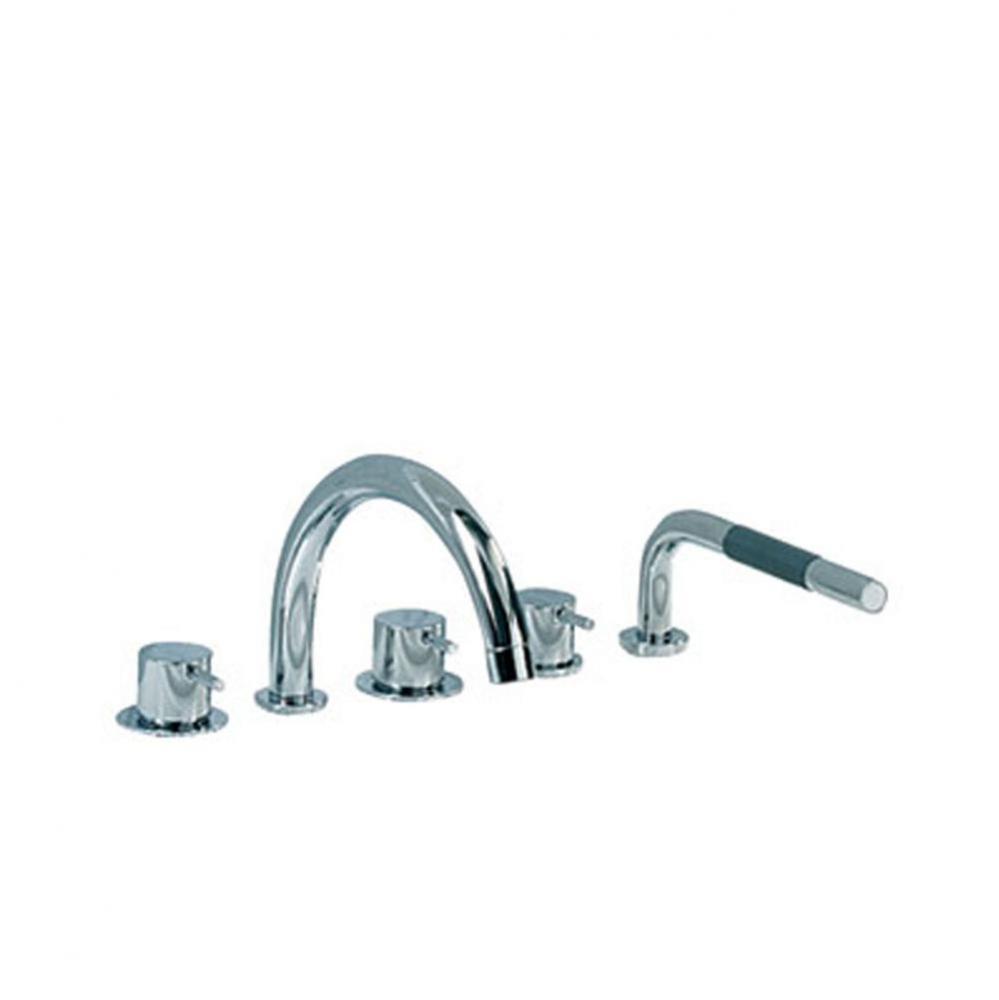 SC13  Two-Handle Tub Mixer with Swivel Spout and One-Handle Mixer with Handspray