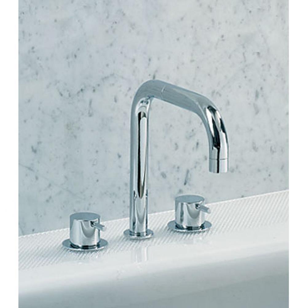 SC6  Two-Handle Tub Mixer with Double Swivel Spout with rosette