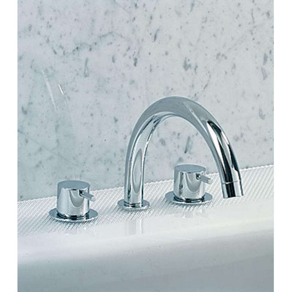 SC8  Two-Handle Tub Mixer with Swivel Spout with rosette