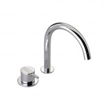 Vola 590G-16TR - 590G Two-Hole  Mixer, 9'' Spout and Rosette Trim (For Vertical Installation) (2.2