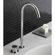 Vola 590V-16TR - 590V  Two-Hole Deck-Mounted Vessel Basin or Kitchen Faucet with standard 1'' lever