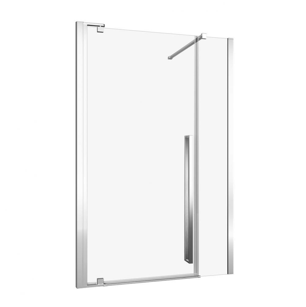 Amaly 48 Chrome Clear Straight Shower Door