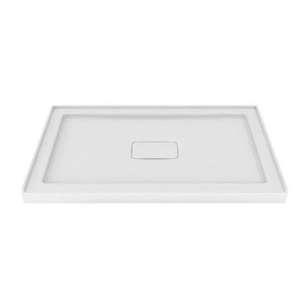 Shower Tray Rectangle Right Flange 54X36 White