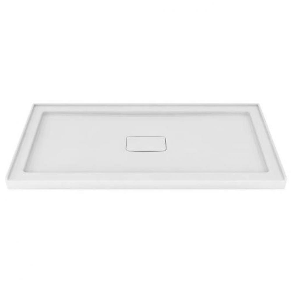 Shower Tray Rectangle Left Flange 60X32 White