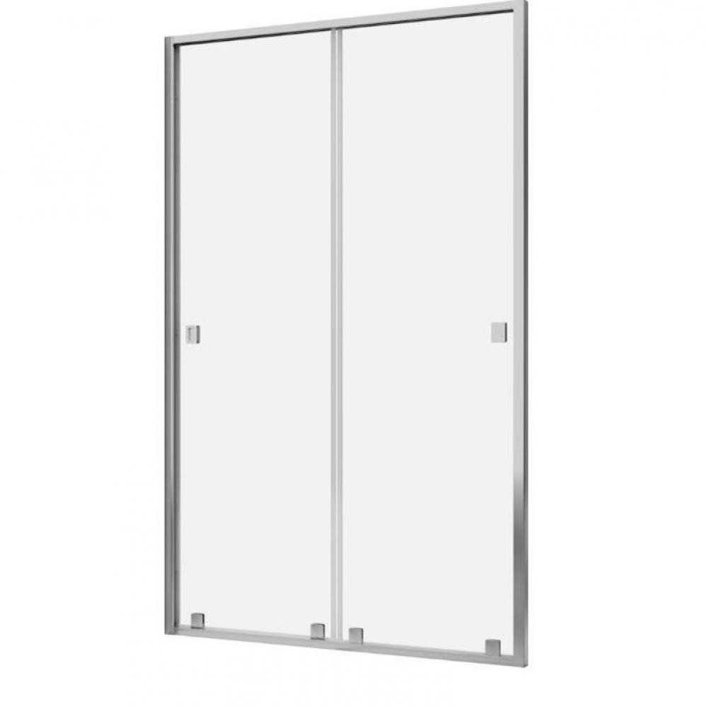 Glax 60 Alcove Door Coulissant Double Chrome Clair