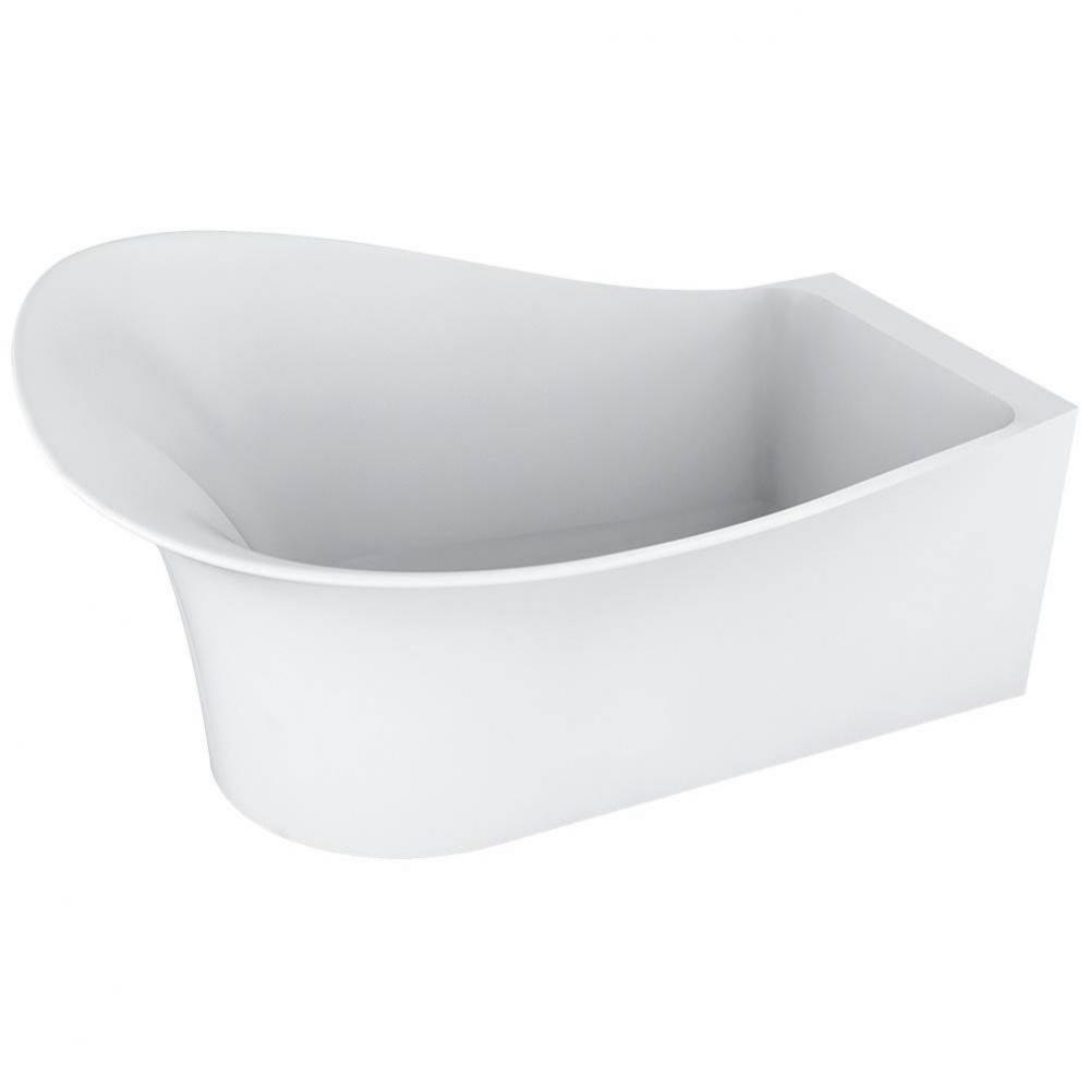Evolo Right White Tub 67 X 35.5 X35Nickel Ovf- With Back Heater